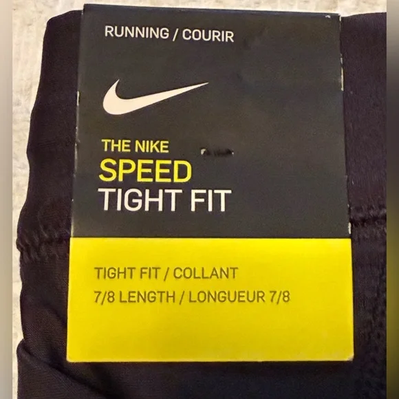 Leggings - Nike Running Power Dri-Fit 7/8 Length Leggings - Large / L - New NWT - Picture 7 of 15